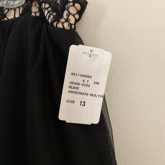 Windsor Speechless 2 Pc Black Sequin Formal Skirt and Halter Top - Picture 5 of 5